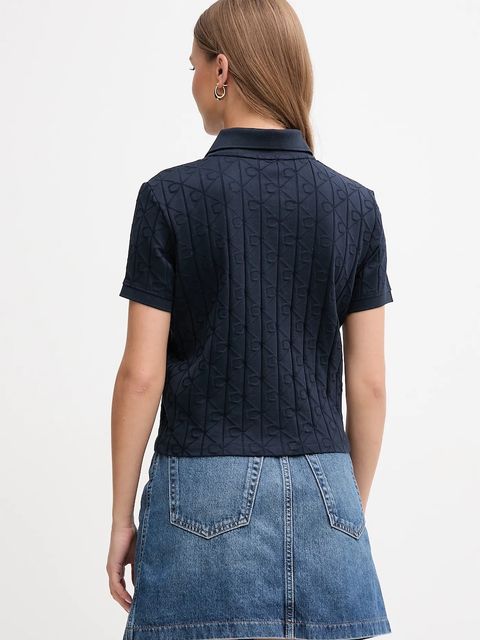 Calvin Klein Jeans kardigan bawełniany damski kolor granatowy lekki LV044D209G