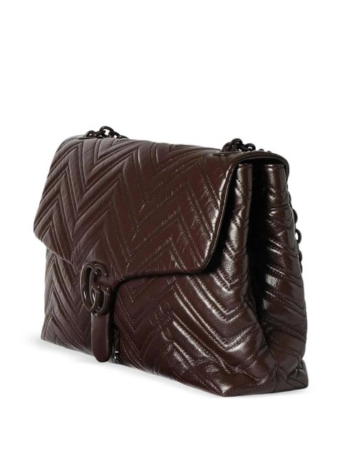 Gucci matelassé chevron shoulder bag - Brown