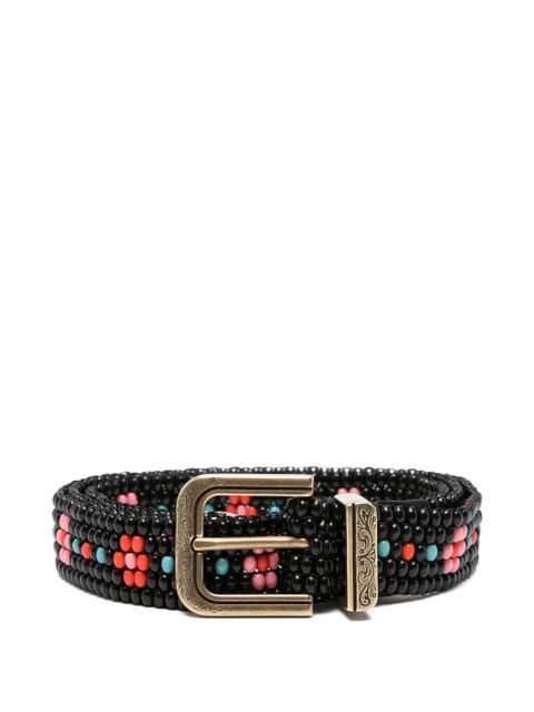 ETRO beaded buckle belt - Black - zdjęcie produktu nr 1