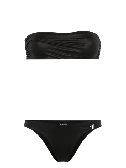 The Attico rubberised-logo bikini - Black - zdjęcie produktu nr 1