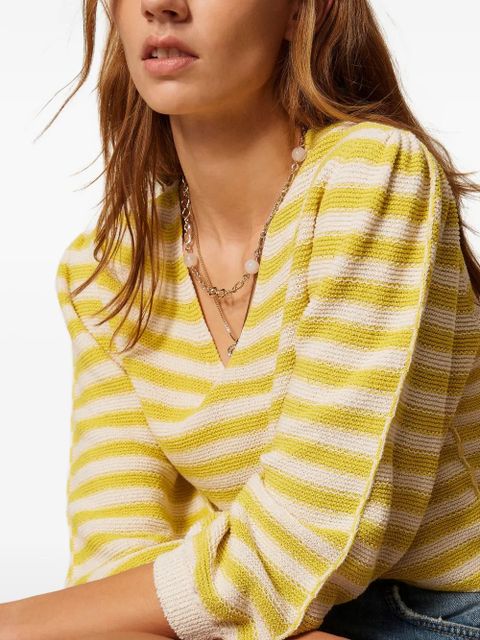 TWINSET V-neck striped sweater - Yellow