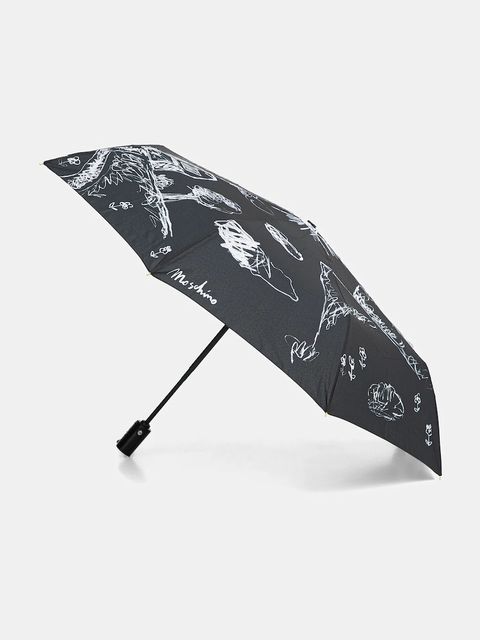 Moschino parasol kolor czarny 8979