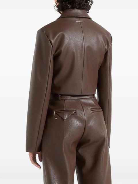 Manière De Voir Ania pebbled jacket - Brown - zdjęcie produktu nr 2