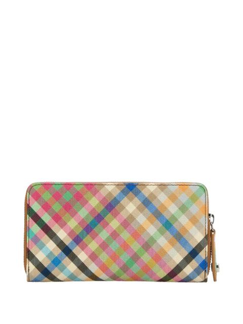 Vivienne Westwood Classic plaid zip-around wallet - Neutrals - zdjęcie produktu nr 2