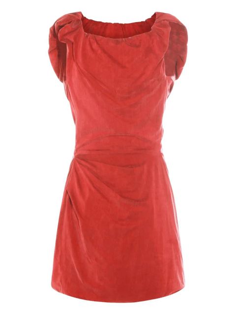Vivienne Westwood ruched-detail mini dress - Red - zdjęcie produktu nr 2