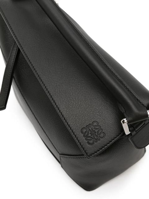 LOEWE small Puzzle leather bag - Black