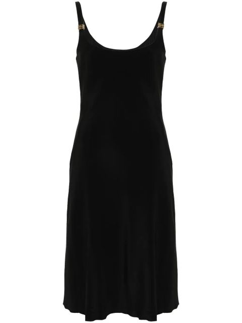 Miu Miu Cady logo-plaque midi dress - Black - zdjęcie produktu nr 1