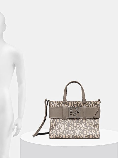 Armani Exchange torebka kolor beżowy 942689 3F742