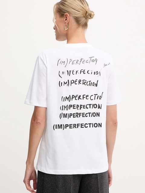 Patrizia Pepe t-shirt bawełniany damski kolor biały 2M4521 J365