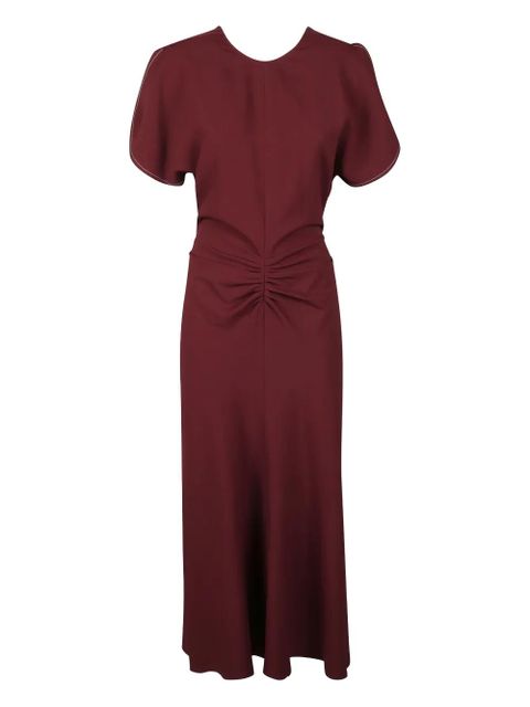Victoria Beckham gathered-detail midi dress - zdjęcie produktu nr 1