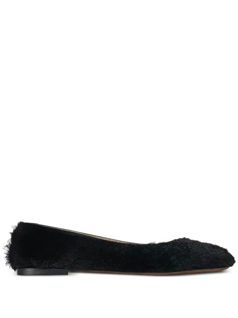 The Row fur ballet flats - Black - zdjęcie produktu nr 1