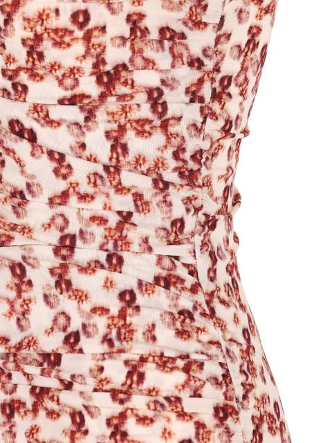 ISABEL MARANT floral-print tie-back top - Red