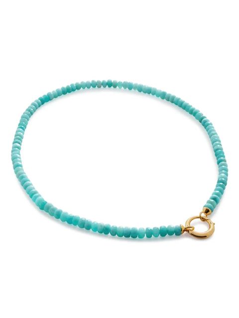 Monica Vinader Kissing Moon amazonite capture necklace - Blue - zdjęcie produktu nr 1