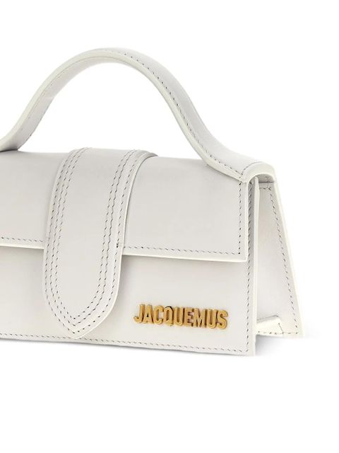 Jacquemus small The Bambino leather tote bag - White - zdjęcie produktu nr 2