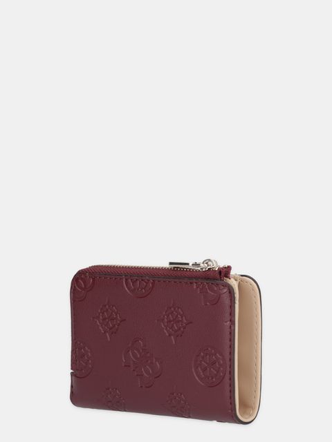 Guess portfel LAUREL damski kolor bordowy SWPD74 59156