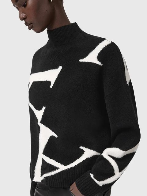 AllSaints sweter z domieszką wełny A STAR