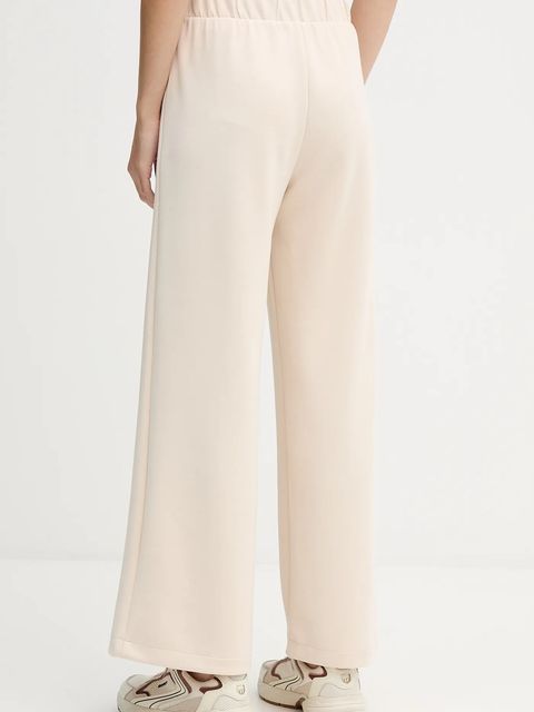 United Colors of Benetton spodnie dresowe damskie kolor beżowy gładkie 3Y2F3F04K