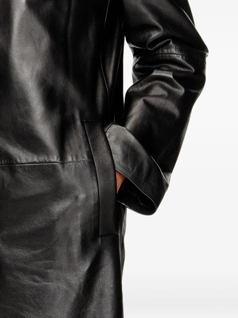Diesel Lancelot leather coat - Black