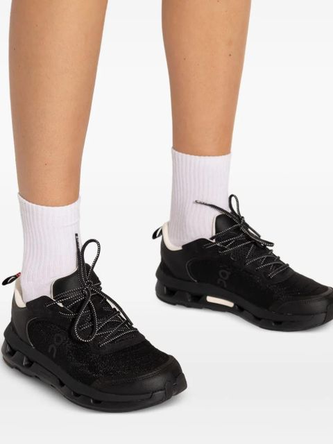 On Running logo-print lace-up sneakers - Black