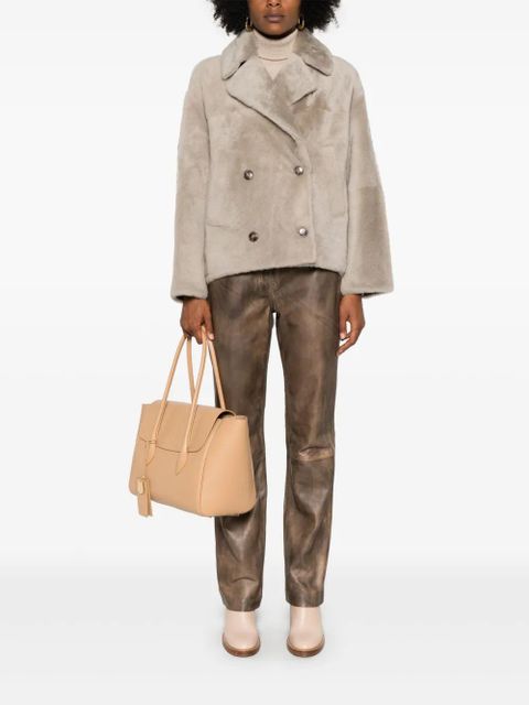 Yves Salomon fur jacket - Grey