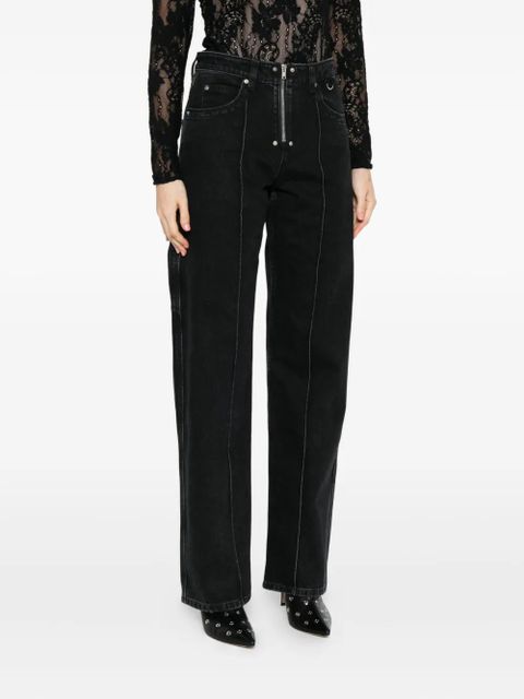 ISABEL MARANT Stely zip-fly panelled jeans - Black - zdjęcie produktu nr 2