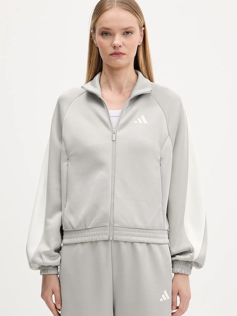 adidas bluza Stadium damska kolor szary z aplikacją KA6251 - zdjęcie produktu nr 1