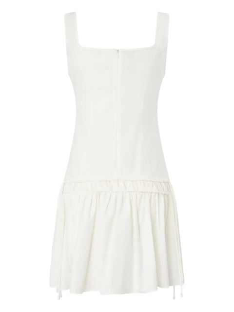 PINKO square-neck gathered dress - White - zdjęcie produktu nr 2