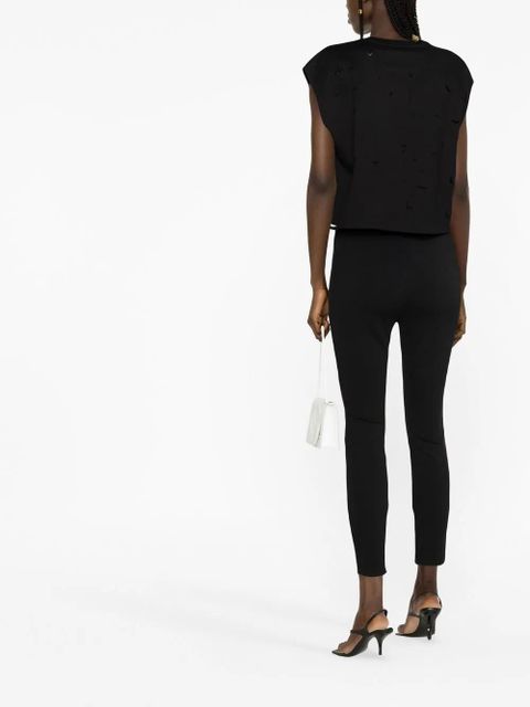 Dolce & Gabbana ankle-zip leggings - Black