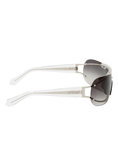 Off-White shield-frame sunglasses - Silver