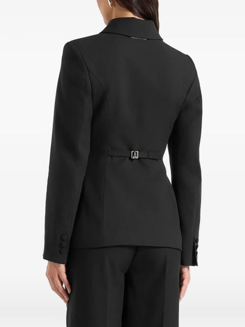 Manière De Voir Harper detachable-collar cinched blazer - Black