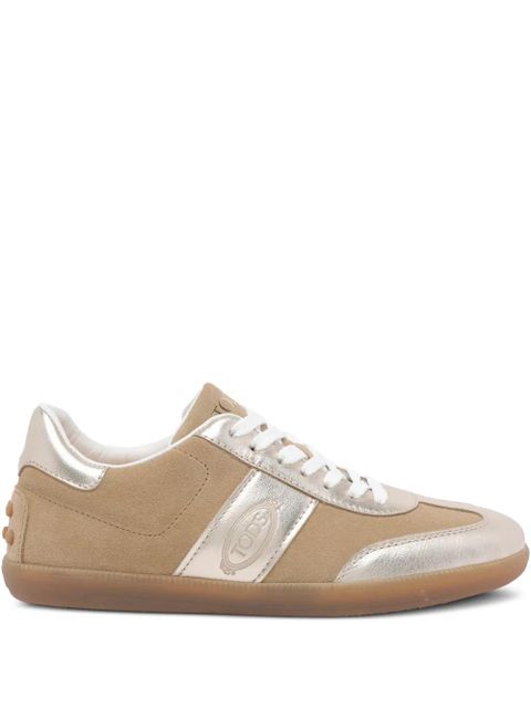 Tod's tab logo suede sneakers - Neutrals - zdjęcie produktu nr 1
