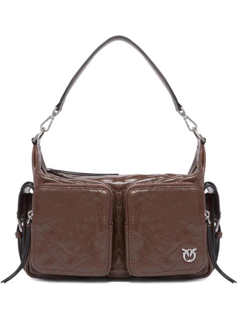 PINKO quilted multi-pocket shoulder bag - Brown - zdjęcie produktu nr 1