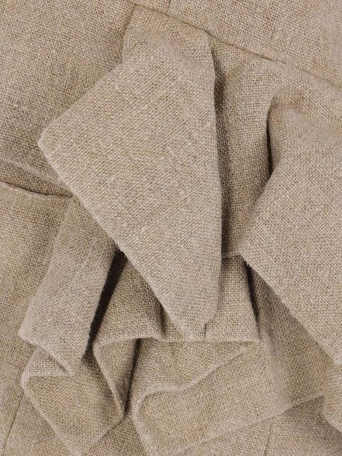 Comme Des Garçons ruffled buttoned gilet - Neutrals