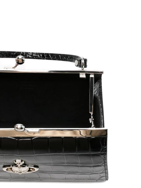 Vivienne Westwood Doll Xl logo-plaque mini bag - Black