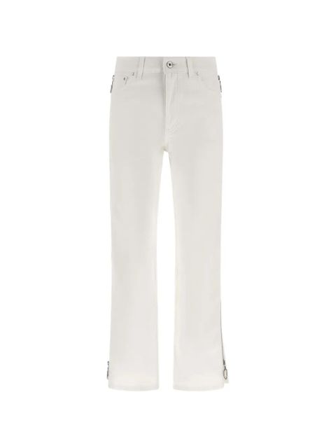 Rabanne zip jeans - White - zdjęcie produktu nr 1
