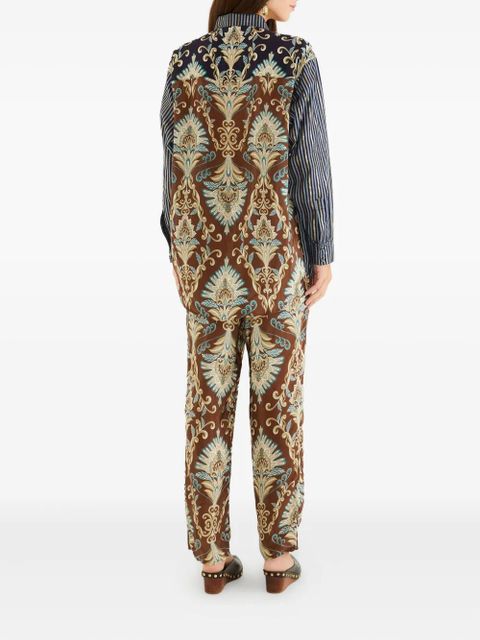 FARM Rio arabesque print trousers - Brown