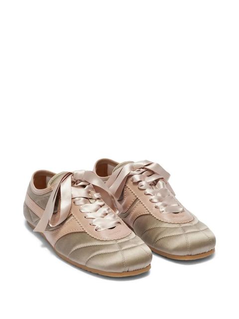 DRIES VAN NOTEN quilted satin sneakers - Neutrals - zdjęcie produktu nr 2