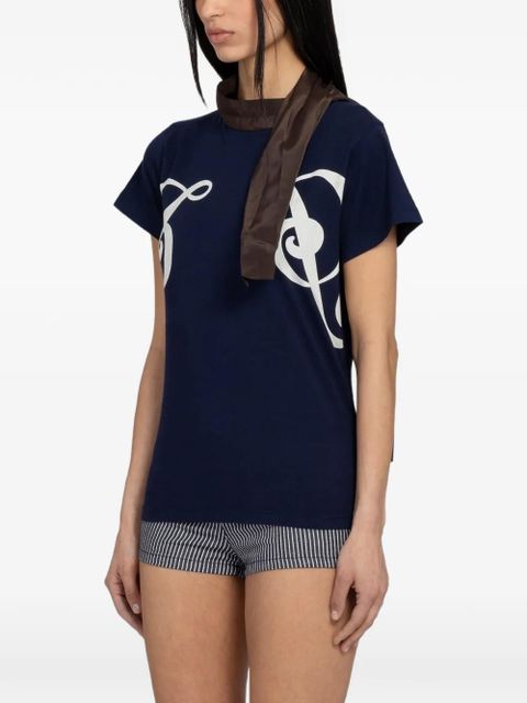 Gimaguas Phoebe graphic-print T-shirt - Blue