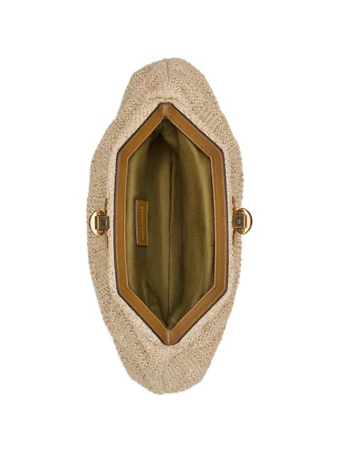 Marc Jacobs The Summer Glam woven clutch bag - Neutrals