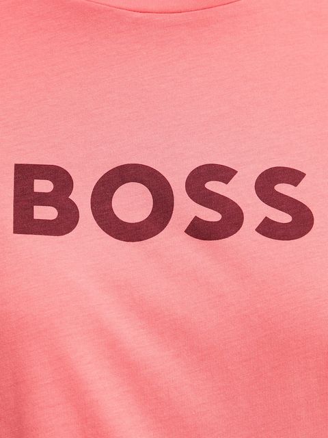 BOSS Orange t-shirt bawełniany BOSS ORANGE damski kolor różowy 50501139