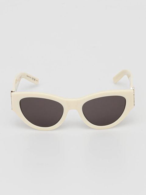 Saint Laurent okulary przeciwsłoneczne damskie kolor beżowy SL M94 - zdjęcie produktu nr 2