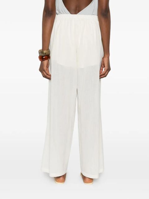 Eleh elasticated-waistband palazzo pants - Neutrals