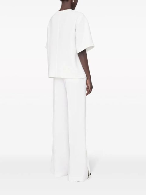 ANINE BING Maddie crepe T-shirt - White