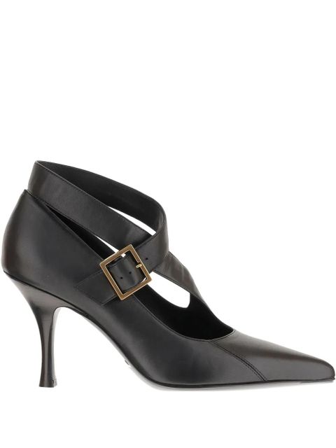 KHAITE 85mm leather heeled pumps - Black - zdjęcie produktu nr 1
