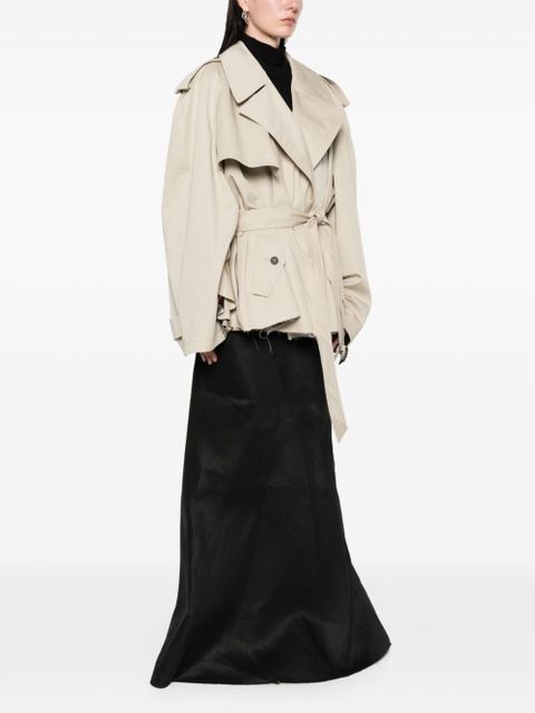 Balenciaga cropped trench coat - Neutrals