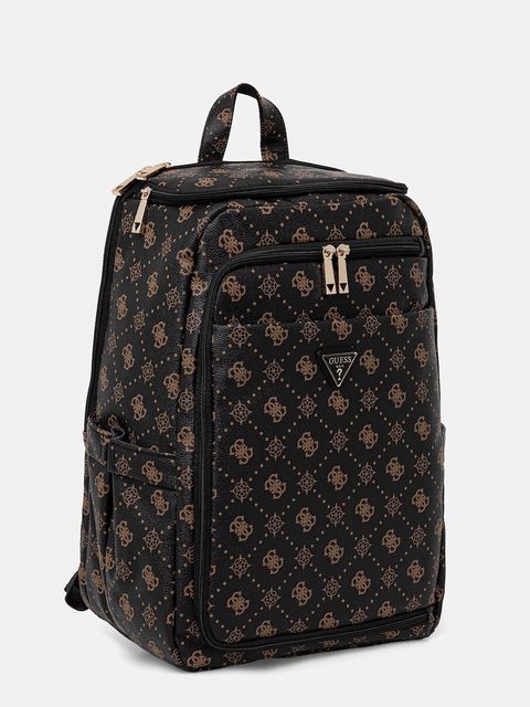 Guess plecak SILIA damski kolor brązowy duży wzorzysty TWGP98 90033