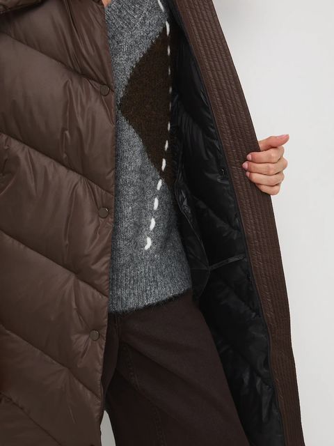 Medicine płaszcz puchowy kolor turkusowy