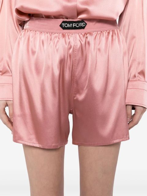 TOM FORD logo-patch shorts - Pink