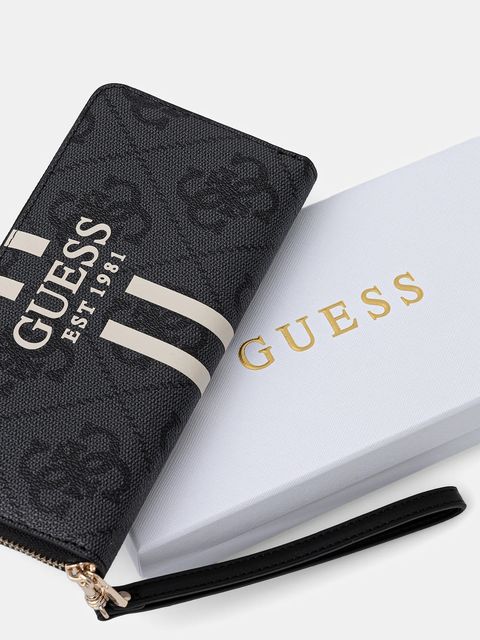 Guess portfel LAUREL damski kolor szary SWOS74 59146