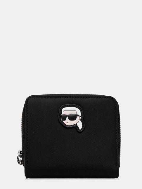 Karl Lagerfeld portfel IKON damski kolor czarny A1W32078 - zdjęcie produktu nr 1